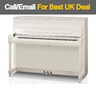 Kawai K-200 ATX 4 SL Snow White Polished Upright Piano (Silver Fittings) Kawai K-200 ATX 4 SL Snow White Polished Upright Piano (Silver Fittings)